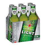 Heineken Light light lager beer imported from Holland, 12-fl. oz. Left Picture